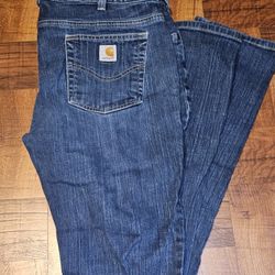 Womens Carhartt Jeans. 14x34