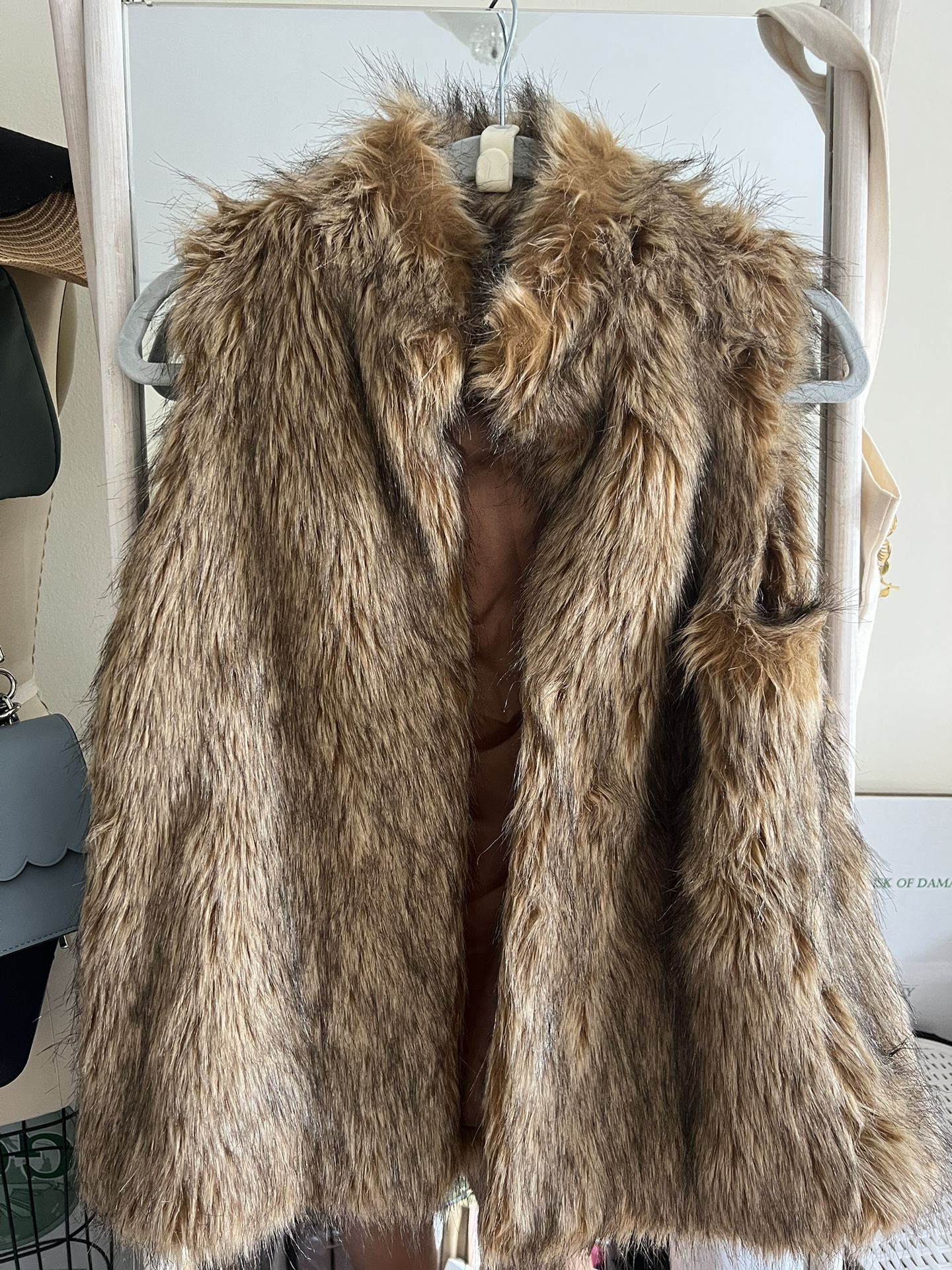Faux fur vest