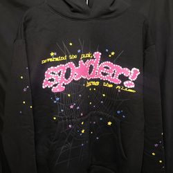 Spider Style Graphic Hoodie Black – New – Sizes M, L, XL