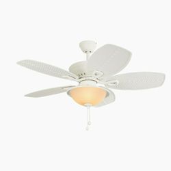 Harbor Breeze Cedar Shoals 44-in White LED Indoor/Outdoor Ceiling Fan with Light (5-Blade)
  Model #40045

