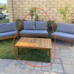 Acacia Loveseat And Table OBO 