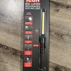 Icon 800 Lumen Rechargeable Slim Bar light 