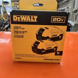Dewalt DCB205-2 2 Pack 5.0Ah batteries