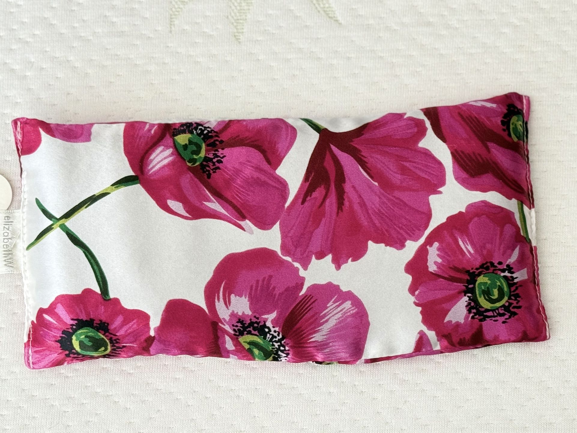 Elizabeth W Poppy Floral Eye Pillow