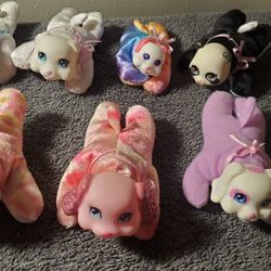 7 Puppy Kitty Bears Surprise  Hasbro plush toys