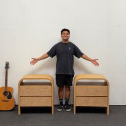 50% OFF ❎ Brand New *Open Box* Crescent 2-Drawer Nightstand by Castlery