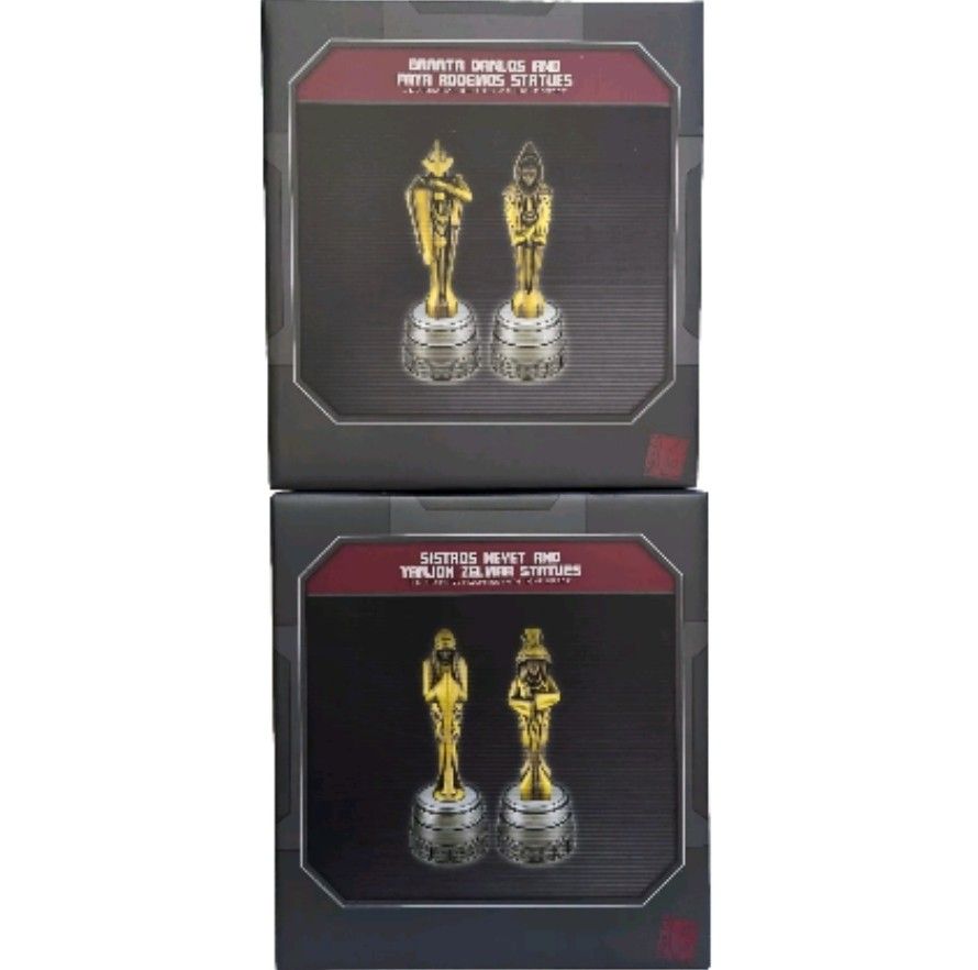 DisneyParks Star Wars Galaxy's Edge Sistros / Yanjon & Braata /Faya Light Up Statues Rare NEW