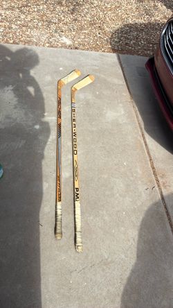 Vintage Wooden Hockey Sticks – Fischer & Sher-Wood