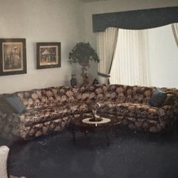 Vintage floral Sectional
