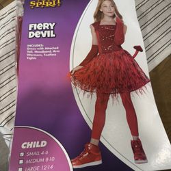 Devil Costume Size 4-6 Kids