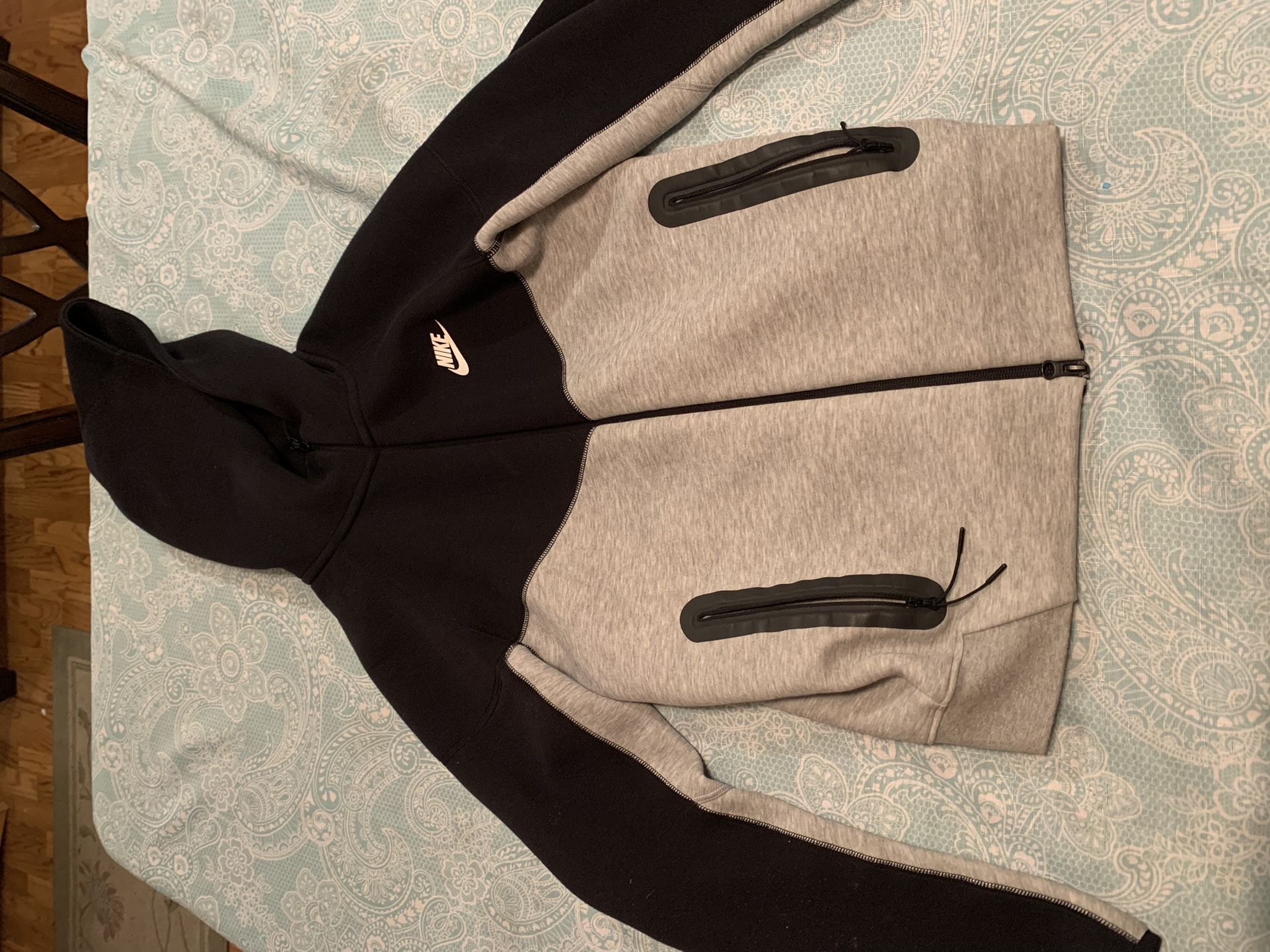 Nike Sportswear Tech Fleece Full Zip Hoodie Sweatshirt FB7921-064 S  Pants Too S