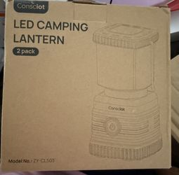 Consciot LED CAMPING LANTERN 2 pack Consciot Model No.: ZY-CL503
