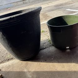 2  plastic  pots   12 for   both