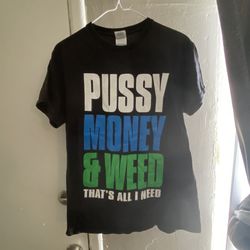 Vintage Pussy Money Weed Shirt