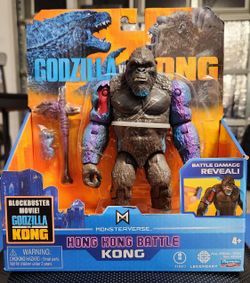 Godzilla vs Kong Monsterverse Hong Kong Battle KONG 6" Playmates with Axe