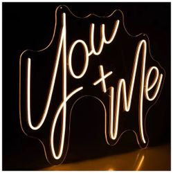You And Me Light Up Sign 