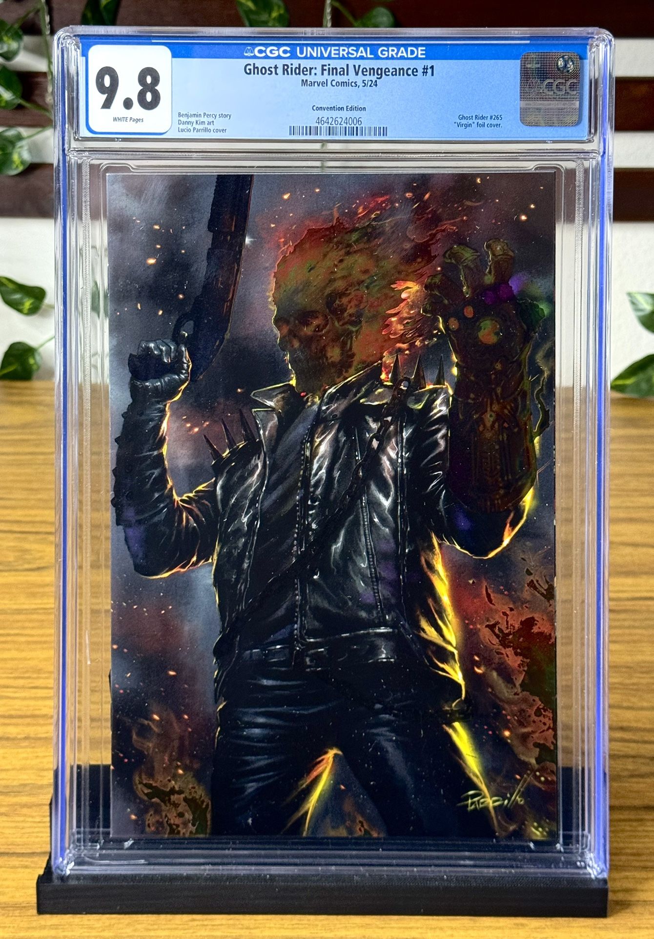 Ghost Rider Final Vengeance #1 (2024) CGC 9.8 Lucio Parrilo Foil Cover