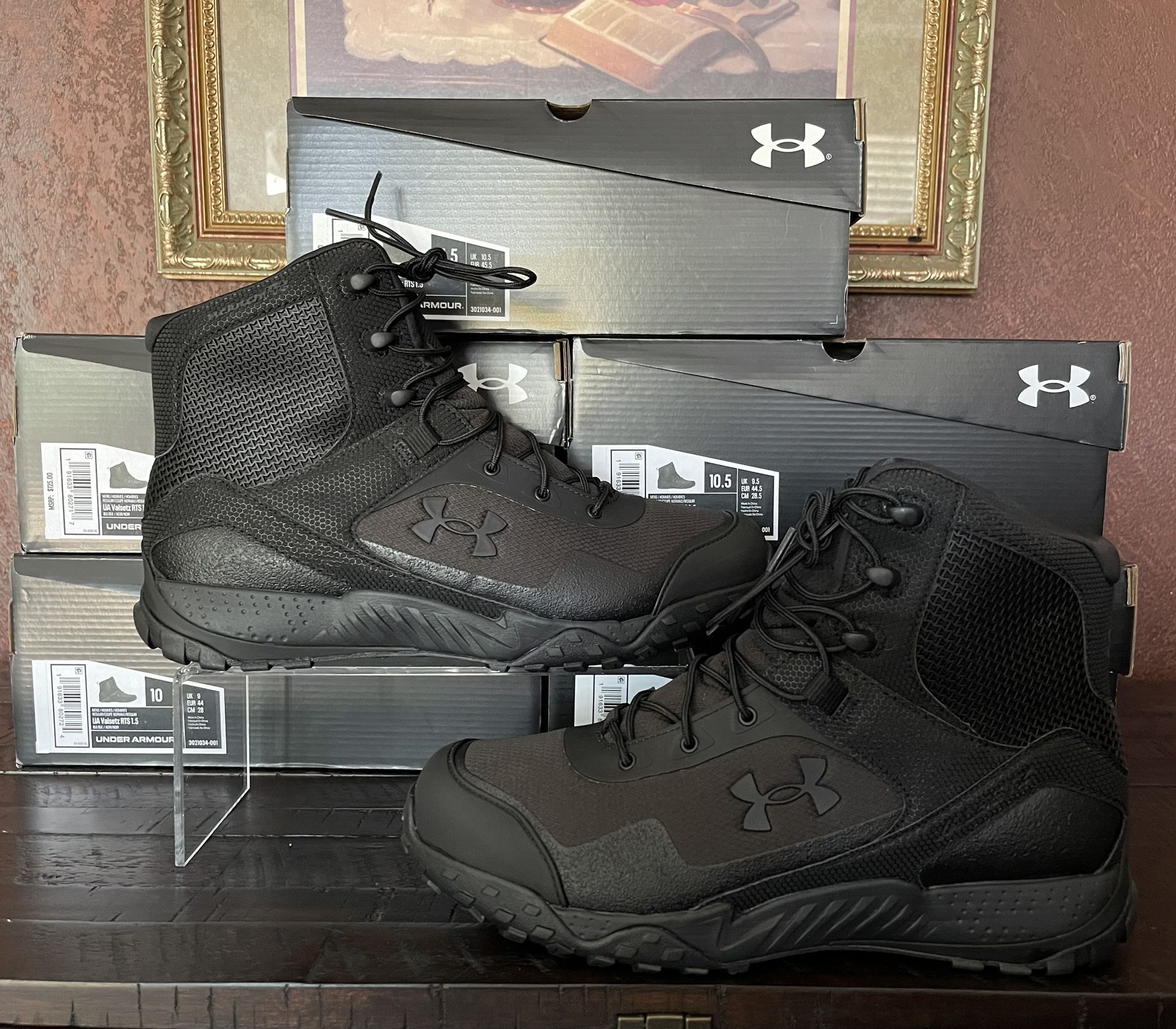 UNDER ARMOUR UA VALSETZ RTS TACTICAL MEN'S TACTICAL BOOT BLACK