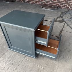 Wood File Cabinet 
