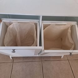 Laundry hamper cabinet white 32"×14"×30" tall...$28