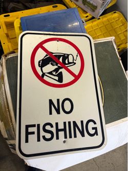 No fishing sign