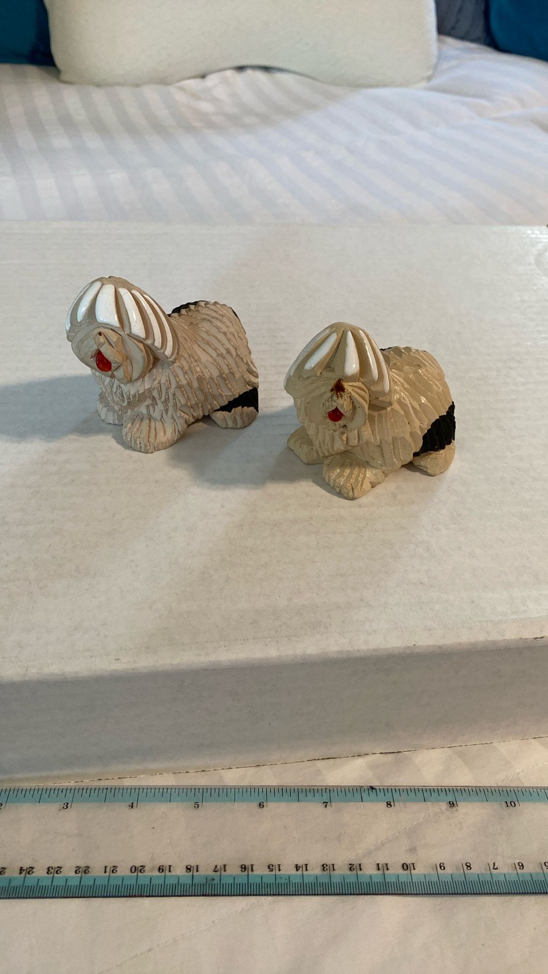 Pair Of Vintage Shaggy Dogs
