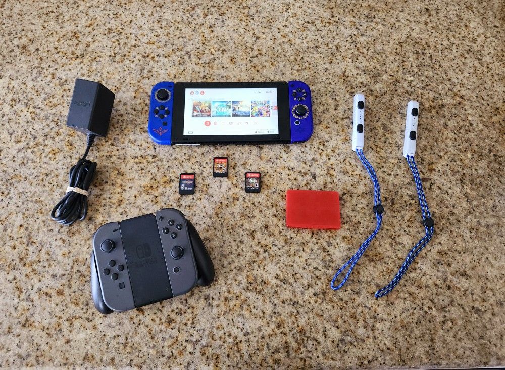 Nintendo Switch V2 / Zelda Games / Joycon Bundle