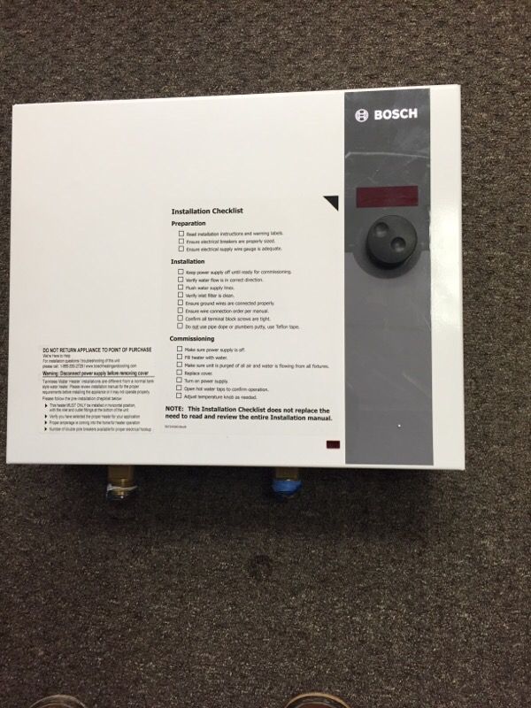 Bosch WH17 Tronic whole house tankless water heater 240vilts