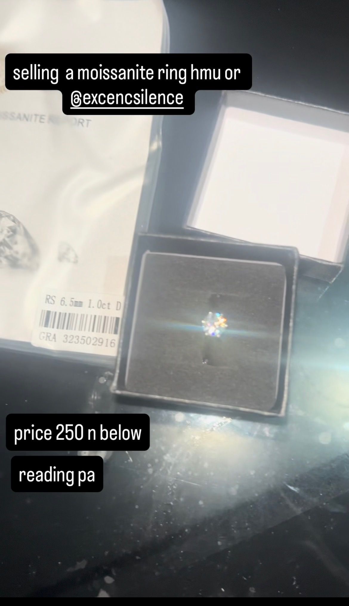 Mosinnanite Ring Adjustable 