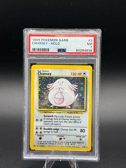Pokémon PSA 7 Chansey 003/102 Base Set Holo