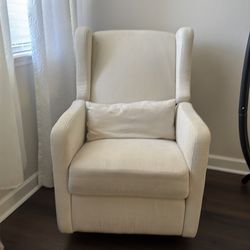 White rocking chair