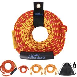 Affordura Tow Rope for Boat 1-2 Rider red/yellow