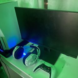 PS5 With Monitor And Headset