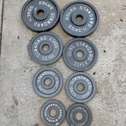 Small Olympic Plate Set 2.5-25lbs 85lbs 
