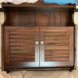 Ethan Allen, Colonial, American Style, Wall Mount Shelf And Desk