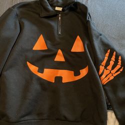 PUMPKIN 🎃 HALLOWEEN SWEATSHIRT & SHIRT MEDIUM 
