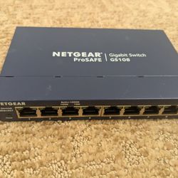 NETGEAR PROSAFE GS108 V4 8 PORT GIGABIT ETHERNET NETWORK SWITCH + ADPTR