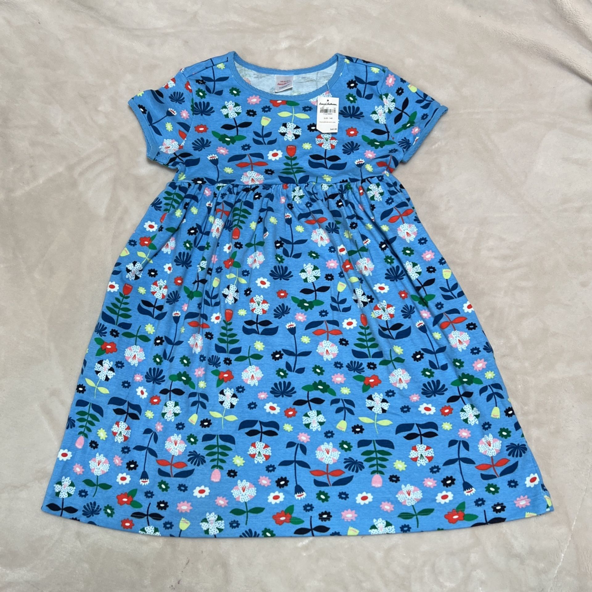 Hanna Andersson Girls Size 140 (US Size 10) Floral Play Dress