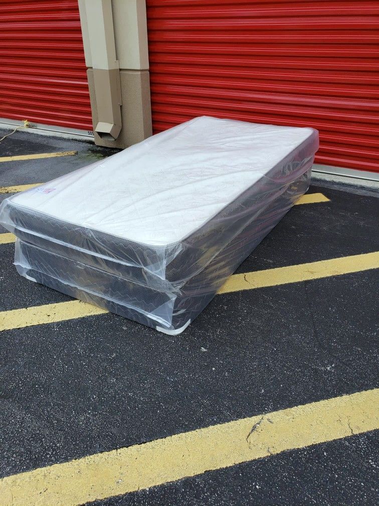 NEW TWIN MATTRESS AND BOX SPRING 😉 100% QUALITY & CONFORM 👌
