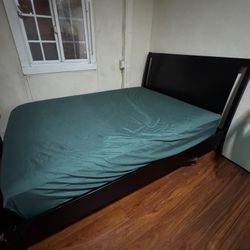Queen Bed Frame + Mattress