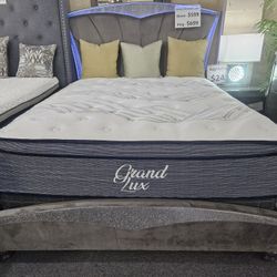 Brand New 14" Thick Plush Pocket Coils King Or CA King Pillowtop Mattress