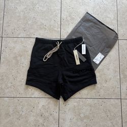 Fear Of God Essentials Jet Black Shorts (SS24)