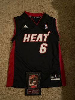 LeBron James Jersey kids Med NEW ADIDAS only bought for decoration and plaque both FIRM for $15