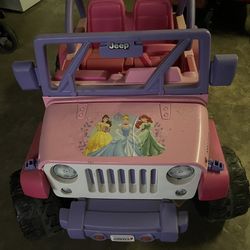 Princess Jeep Power Wheel