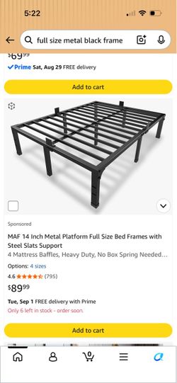 Black metal black frame