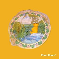 Antique Classic 3D Pooh Decorative Plate 