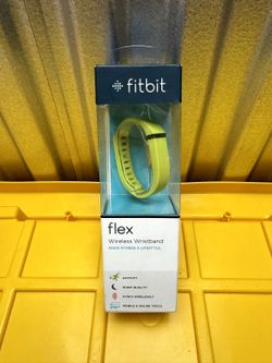 Fitbit Flex Wireless Activity Tracker Lime Green Sleep Step Counter New in Box