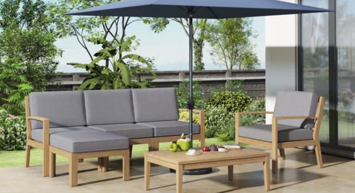 NEW 5-Person Outdoor Patio Set In Boxes