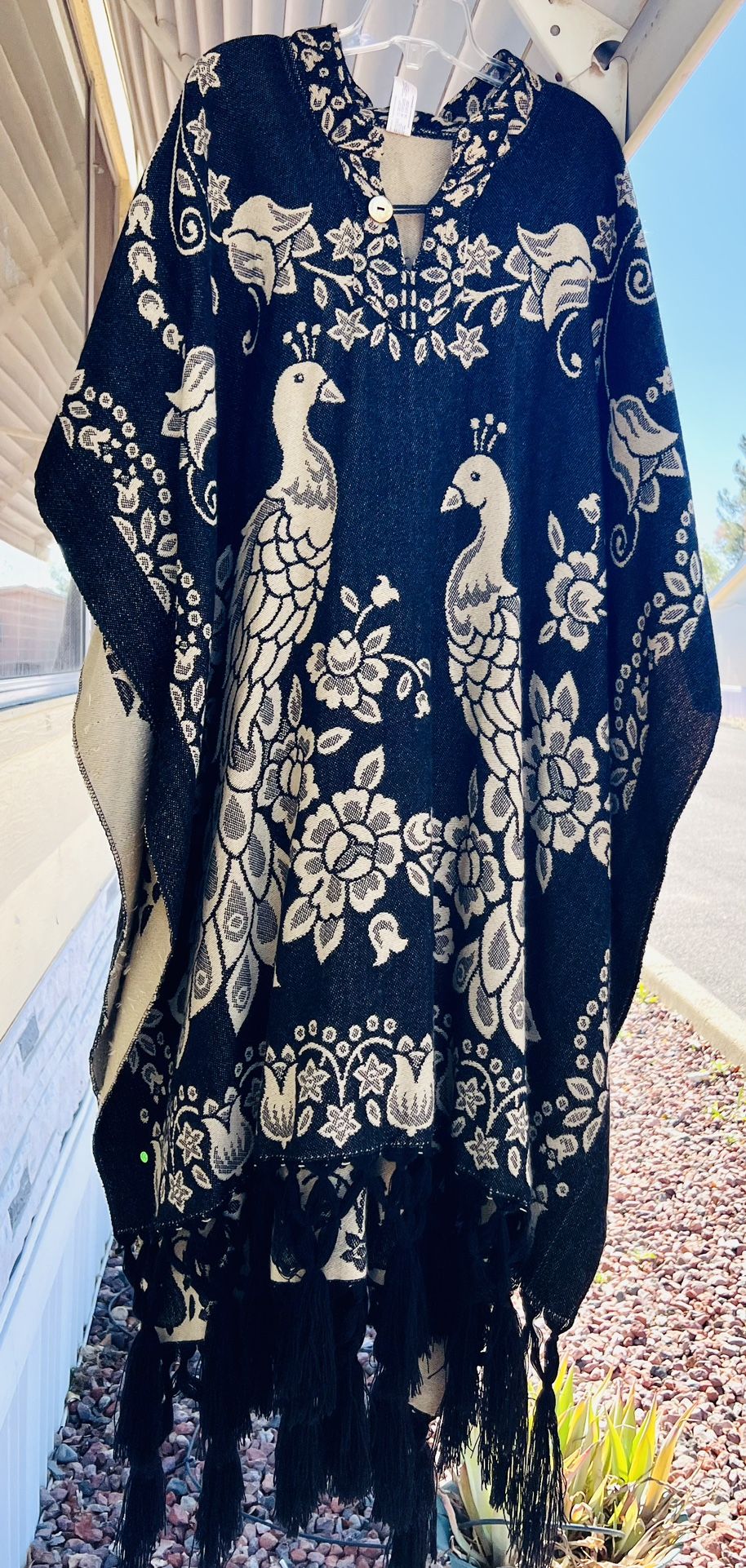 Peacock Poncho