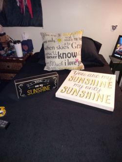 You Are My Sunshine Decor Set of 3